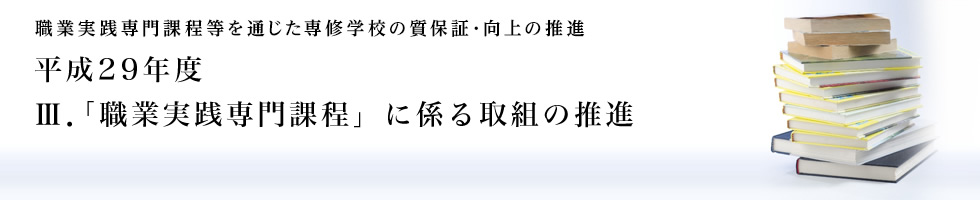 Ⅲ．「職業実践専門課程」に係る取組の推進